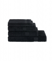 Handdoek zwart 50x100