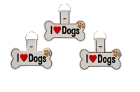 Sleutelhanger I love dogs