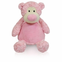 Geboorte knuffel roze beer 40 cm