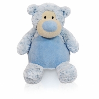 Geboorte knuffel blauwe beer 40 cm
